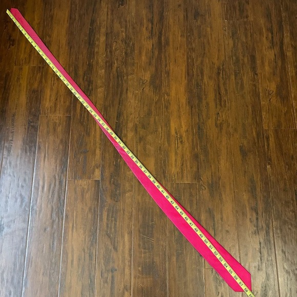 NWT TED BAKER LONDON Pinkish Red Gingham Check Tie Contrast Lining - Picture 8 of 8